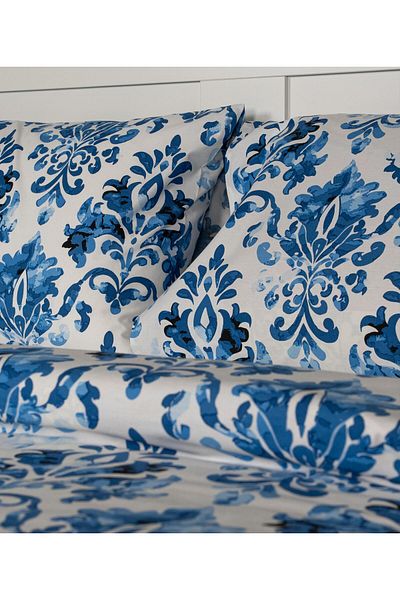 Menderes Home Σετ Παπλωματοθήκη Ζευγάρι Cotton Collection Mediterranean