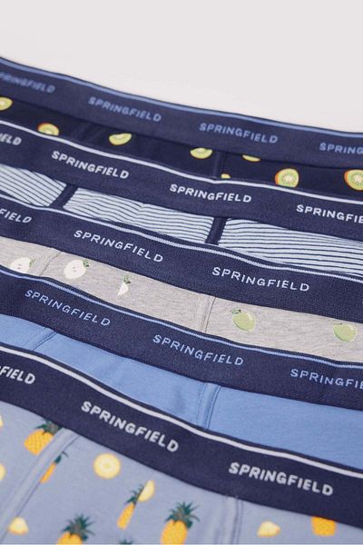 Springfield 5-pack printed boxers