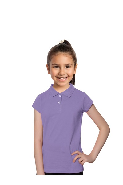 Mcrkids Σχολικό μπλουζάκι για κορίτσια με κοντό μανίκι με λαιμόκοψη πόλο