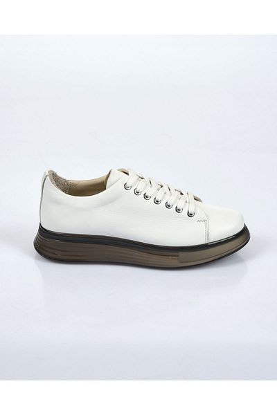 MARCO ROSSİ Marco Rossi Minimalist Leather Sneaker - Πλατφόρμα Σόλα - Casual Sports