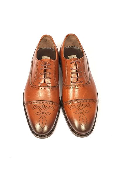 Pierre Cardin Ανδρικά κλασικά δερμάτινα παπούτσια Oxford - Μινιμαλιστικό σχέδιο