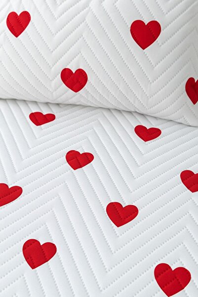coverbox Çift Kişilik Çeyizlik Pike Yatak Örtüsü Takımı 200x220 Cm 2 Yastık Kılıflı Çok Amaçlı Battaniye
