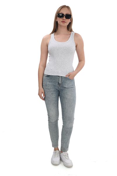 monox Women's Ribbed Lycra Cotton Strap 2-Piece Undershirt