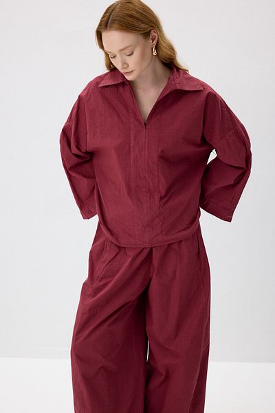 KUAD Σετ παντελονιού Cherry Oversize Casual Fit