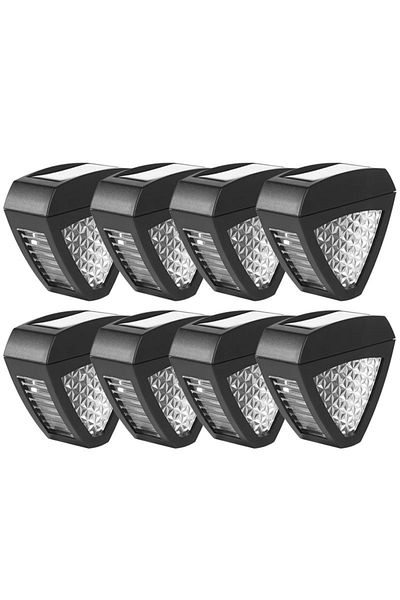 NEXTLY Set 8 X Lampa De Exterior Cu Incarcare Solara, Lumina Calda, Senzor De Lumina, Waterproof Ip44