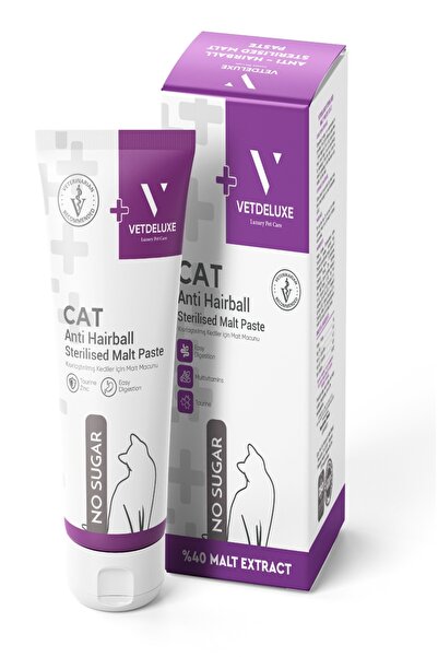 VETDELUXE Sterilised Adult Cat Malte Paste Kısır Kediler İçin Tüy Yumağı Önle...