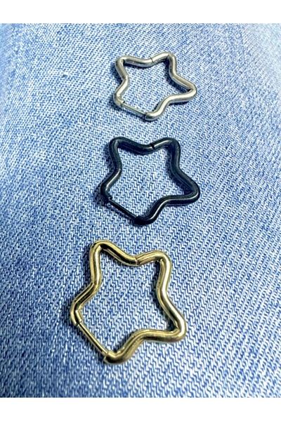 MAZEN Star Figured Non-tarnish Surgical Steel Earrings