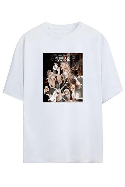 PERISENSE تي شيرت قطني ممشط كبير الحجم 100% قطن - تي شيرت صيفي مريح وفضفاض مط...