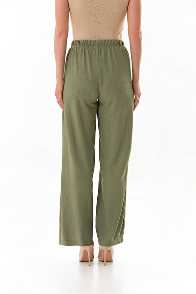 Fulla Moda Bürümcük Fabric Tie Waist Trousers