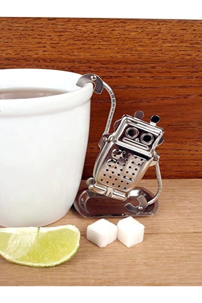 Kikkerland A Robot-Shaped Tea Set Poşet Çay Tutucu