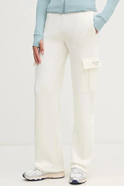 Guess Midge Cargo Jogger Women's White Sweatpants V4Bb04Kchx0-G042