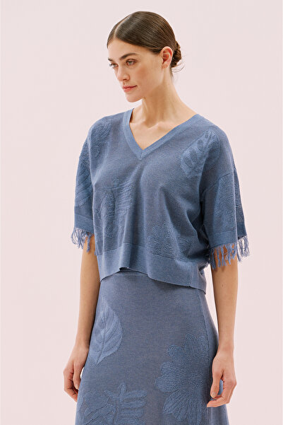 Roman Triko Bluz İndigo Y2571009_043