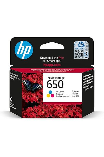 HP 650 Tri-Color Original Ink Advantage Cartridge - CZ102AK