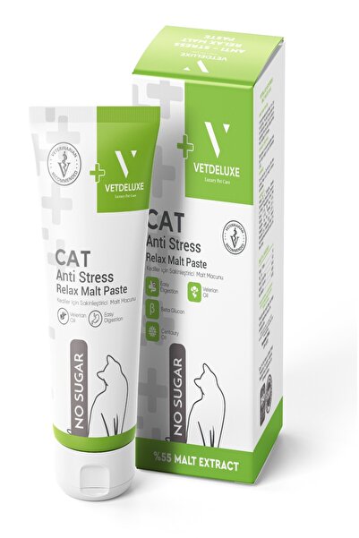 VETDELUXE Anti Stress Relax Malte Paste Sakinleştirici Tüy Yumağı Önleyici Ye...