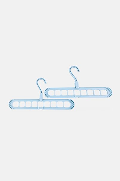 YOTO طقم شماعات مرنة من قطعتين، أزرق فاتح