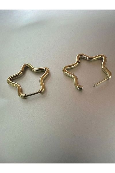 MAZEN Star Figured Non-tarnish Surgical Steel Earrings