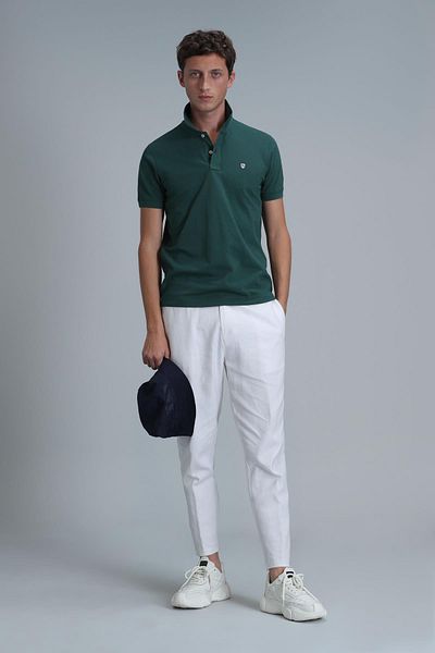 Lufian Ανδρικό μπλουζάκι με λαιμόκοψη Polo 111040206 Laon Polo