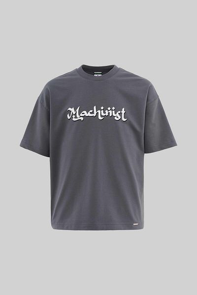 Machinist Men's Mud Technical Printed Oversize Smoked T-Shirt