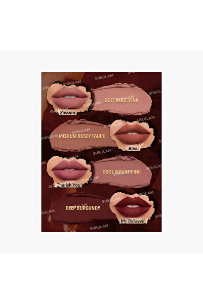 SHEGLAM SHEGLAM 4-Piece Ember Rose Dynamatte Boom Matte Lipstick Set - 2.7 gm