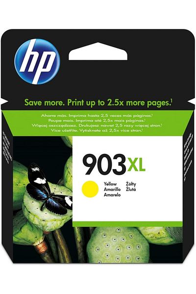 HP 903Xl High Yield Yellow Original Ink Cartridge - T6M11AE