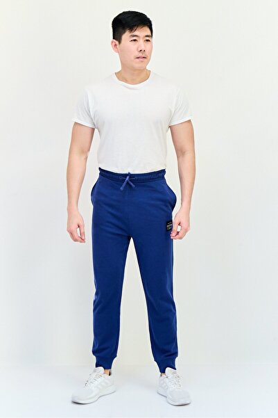 PAUL FRANK Men Regular Fit Brand Logo Jogger Pants, Navy