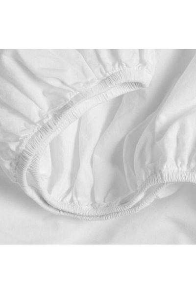 Kotonia Home Baby Crib Mattress Cover, Ranforce, 100% Cotton, White, 60×120 15 Cm