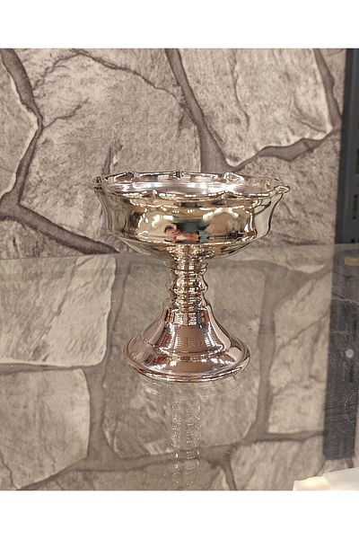 Bakır Center Copper Turkish Delight Bowl Copper Sugar Bowl Mini Size 8 cm Copper Snack Bowl