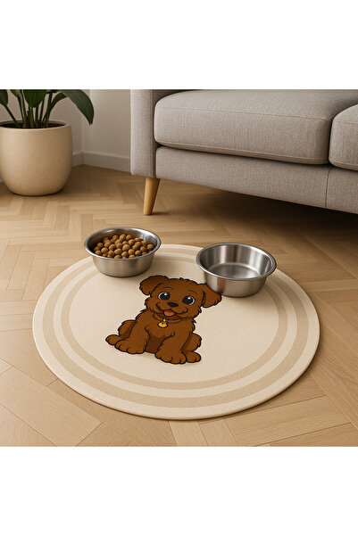 Genel Markalar Yumuşak ve kaymaz evcil dostlar mama matı, konforlu kullanım s...