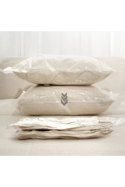 NEXTLY Set of 4 Vacuum Bags for Clothes, Duvets, Pillows, 60 X 80, Vacuum, Reusable