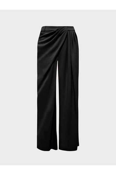 RİVUS Pleated Detailed Design Trousers - Black