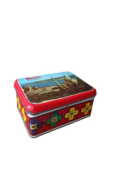 Hureggo Vintage Tin Chewing Gum Box & 13 X 10 X 6 cm
