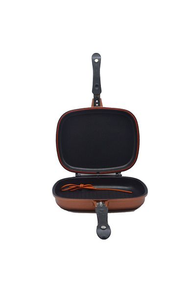 Magic Double-walled granite non-stick grill pan