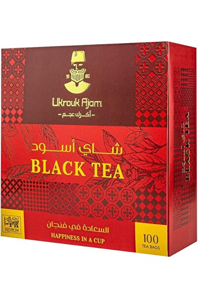 Ukrouk Ajam شاي سيلان الأسود النقي (100 كيس شاي)