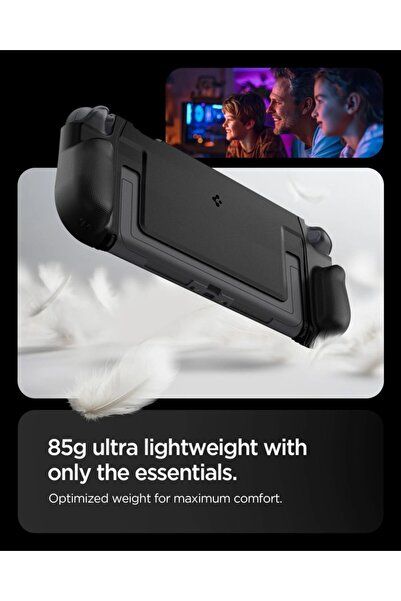 Spigen Dual Grip for Nintendo Switch 2 case (2025) Kickstand Compatible with Enhanced Grip - Black