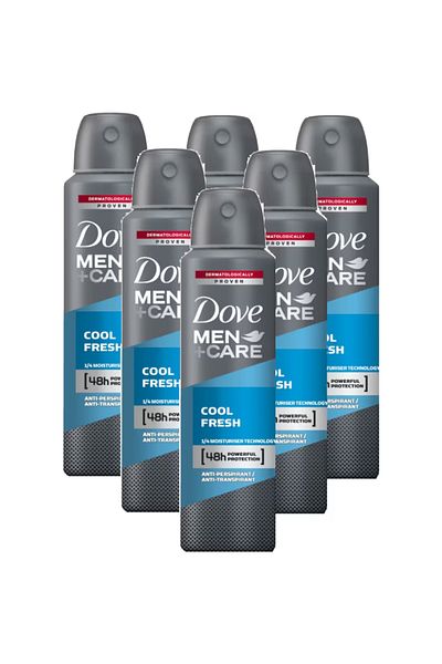 Dove Men Care Cool Fresh, deodorant spray barbati, 6 buc x 250 ml