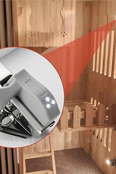 CİYU TİCARET Gardrop mutfak dolap içi sensörlü led ışıklı menteşe üstü lamba aydınlatma sensörlü ışık