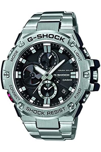 Casio Men's Quartz Watch, Analog Display, Stainless Steel Strap GST-B100-1AER