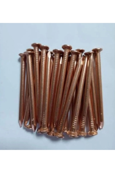 Uzerkan Bakır çivi , saf bakır ağaç çivisi 100 ad. 5cm x 3,5