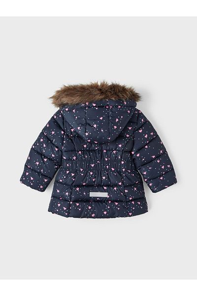 name ıt Hooded Dark Navy Blue Girl's Coat13218450