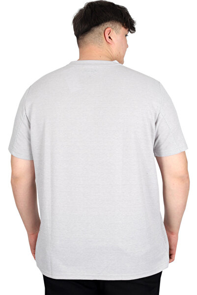 ModeXL Mode XL Ανδρικό μπλουζάκι με γιακά Judge Waffle U20036 Γκρι