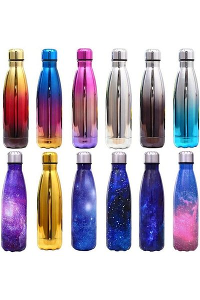 COOYA Stainless Steel Sports Water Bottle, Double-Layer Vacuum Insulation, 500ml, Suitable for Sports