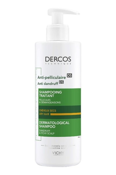 Vichy Dercos Anti-Dandruff Shampoo for Dry Hair, 390 ml