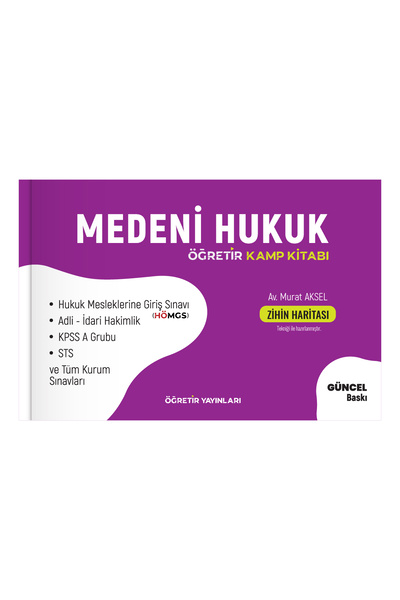 hukuk öğretir 2026 Medeni Hukuk Konu Anlatımlı - Idari Hakimlik - Adli Hakiml...