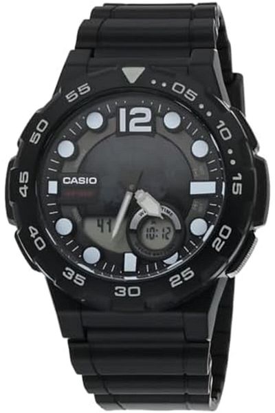 Casio Men's Watch - AEQ-100W-1BVDF Black Dial, Black Band