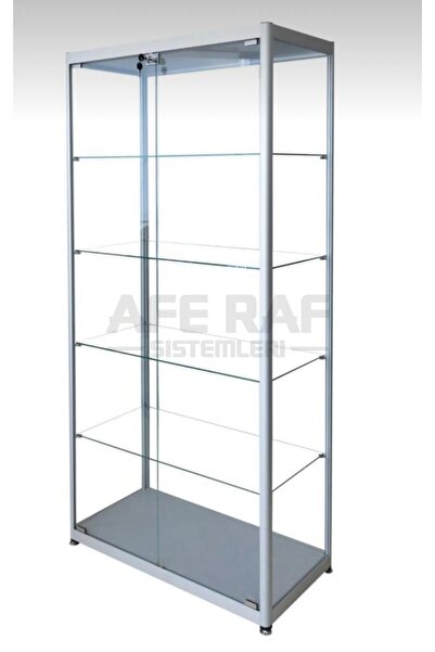 AZUCABİN Camlı Dolap Camlı Vitrin Koleksiyon Vitrini-40x80x180
