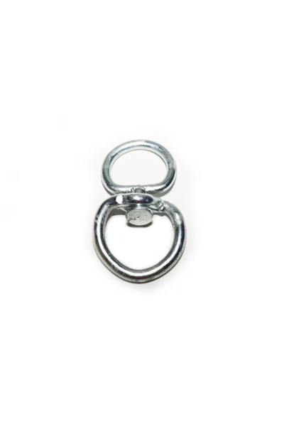 flores Set 10 x Vartej metalic cu doua inele, argintiu, nr 7, Ø 6 mm, diametr...