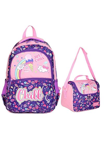 MUGGLE Rucsac de școală cu înghețată Mu-6870 - Set de 2