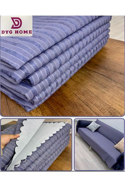 dyg home Sponge Sofa Bed Cover Velvet Seat Case Couch Cover Non-Slip Base