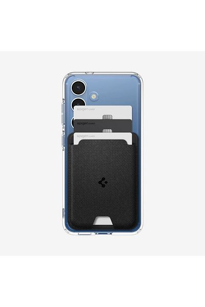 Spigen Urban Fit MagFit 3 Card Holder for Galaxy S25 series with Mag case only/iPhone 16 FabricBlack