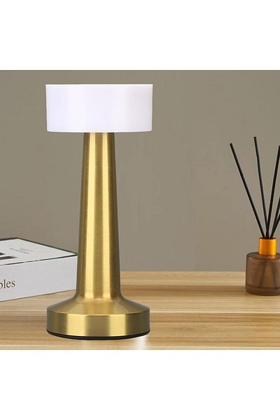 Benson LED table lamp, table lamp, white light, warm white and hot white, USB Type C, ABS/metal, 21 cm
